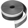 sourcing map Paraspifferi per porta, 8 m x 35 mm, in silicone, con nastro adesivo, per finestre, casa, doccia, fessure in vetro, grigio