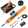 Flintronic Kit saldatore, Senza fili, Set Di Saldatore A Batteria Ricaricabile USB con LCD, per Riparazioni Elettroniche, Creazione di Gioielli, Progetti fai da t