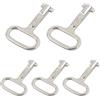 Duronge 5 Pcs Chiave Scanalate Contatore per Contatori, Chiavi Scanalata Universale, Chiave per Valvola Radiatore Contatore Gas Acqua Cassetta Elettrica Armadio Elettrici Radiatori