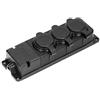 ORNO Spina Schuko per officina, impermeabile, IP44, 230 V, 16 A, resistente agli urti, non infiammabile (3 volti)