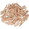 PATIKIL Spilli di Legno per Dadi 1/4 x 1-9/16 (6mm x 40mm) Astine Dritte in Legno per Dadi Scanalati in Legno per Artigianato Mobili FAI DA TE Duro Legno Conta 100
