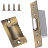 INCREWAY 1 set di chiusura a rullo silenzioso, in acciaio inox, con piastra di attacco, per armadietti da cucina, armadi, mobili e ante (bronzo)