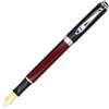 Gullor Penna stilografica in metallo in fibra di carbonio, pennino extra fine (punta da 0,38 mm), colore rosso