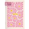 Häfft paper&you® taccuino A6+ griglia punteggiata Pink Flowers con 64 pagine, piccolo taccuino, mini diario punteggiato - Sostenibile & rispettoso con il clima