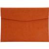CALFOVERA Cartella Portadocumenti In Pelle PU A4 marrone per Formato Lettera Impermeabile con Chiusura A Scatto per Ricevute Contratti Cancelleria Tablet