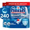 Finish Quantum Infinity Shine Pastiglie Lavastoviglie, 120 Capsule Lavastoviglie, Detergenti per Lavastoviglie per una Pulizia e Brillantezza Efficace