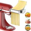 Gvode Accessorio Pasta 3-in-1 per KitchenAid, Sfogliatrice in Acciaio Inox con 8 Regolazioni, Compatibile con KitchenAid Artisan | Taglia Spaghetti, Fettuccine, Lasagne, Piastra Guida Inox