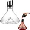 RATSTONE Decanter Per Vino Rosso In Vetro Cristallo - 1.5L Con Aeratore e Filtro Incorporati, Capacità 1500ml, Ideale Come Regalo