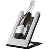argentoè Gelette Raffredda Bottiglie Vino - Portabottiglie Refrigerante e Glacette Termica da Tavolo - Espositore per Spumanti e Champagne Senza Ghiaccio - Design Made in Italy (Argento)
