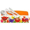 PYLONES : Delice Cut - Set di 3 posate - Tulipani