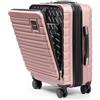 Travely Valigia bagaglio a mano 55x40x23cm - expandable adatta per Lufthansa, Eurowings e co. I Trolley da cabina 41-50L con rotelle morbide e pratico lucchetto TSA, valigia da cabina