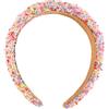 Tiardey Fascia larga per capelli da donna, con glitter, per ragazze, con colori caramella, a ciambella, per trucco, per compleanno, ballo di fine anno, sfilata, festa, festival
