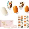 NAILOG Strisce per Unghie in Gel Semi Polimerizzato, 34 Pcs Adesivi e Decalcomanie per Unghie di Qualità da Salone, Nail Wraps Decorazione DIY per Donne Ragazze, Butterflies