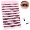 Glowing Win Ciglia Finte Ciuffetti Extension Ciglia Finte Naturali 40D Ciuffi Ciglia Finte fai da te Cluster Lashes D Curl DIY Individual Eyelashes Mix8-16mm