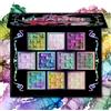 UCANBE Palette di ombretti Chameleon Multicrome 10 colori, ombretti metallizzati riflettenti, con cambiamento di colore, versatili, mistibili, con glitter olografici