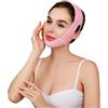 Qiwenr Fascia Liftante Per Il Viso Maschera Viso Snellente,Cintura Per Il Sollevamento Del Doppio Mento Maschera Con Linea A V Benda Per Eliminare Il Rilassamento Cutaneo,Adatto Alle Donne(Rosa)）
