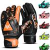 BEAST RAGE Guanti da portiere per bambini,ragazzi giovani,guanti da portiere di calcio per bambinis con doppio supporto (Arancione neon, Taglia 3 adatta per bambini da 5 a 6 anni)