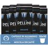 Pellini Decaffè, 100 Capsule in Alluminio Compatibili Nespresso, Miscela di C...