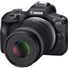 Canon EOS R100 Kit 18-45mm + 55-210mm IS STM Garanzia Ufficiale Canon