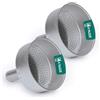 LifeChic Filtro Imbuto per Caffettiera Moka 6 Tazze, Set 2 Pezzi, Ricambio Universale per Moka Espresso Accessorio per Caffè