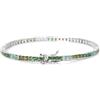 Mabina Gioielli - Bracciale Donna - Bracciale tennis con zirconi multicolor verdi - 533882-18