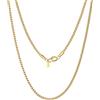 PROSTEEL Uomo Collana Catena Scatola Piatta Grande Robusta Sottile, Larghezza 4 mm 6 mm, Acciaio inossidabile/Placcato Oro 18K, Stile Hip Hop Punk, Argento Nero Oro, Regalo Perfettto (con Confezione)