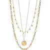 Purelei Hanalei Set di collane - Set di gioielli da donna in 3 pezzi con catena Malihini, Zodiac e Fashion Show - in acciaio inossidabile, impermeabile, regolabile 35-55 cm - Oro/Argento/Oro rosa, 55