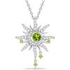 FANCIME Soluna Nexus - Collana da donna con pietra portafortuna, in argento Sterling e luna, con ciondolo a forma di sole, per compleanno, per donne e donne, 44.5 bis 50.8 cm, Argento sterling Oro