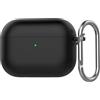 FTRONGRT Cover Compatibile con AirPods Pro 3, Silicone Morbido, Antigraffio, Bluetooth Scatola per Cuffie Custodia Protettiva.Nero