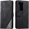 SONWO Cover per Huawei P40 PRO, Flip Caso in PU Pelle Case Cover Portafoglio Custodia per Huawei P40 PRO, [Kickstand] [Slot per Schede], Nero