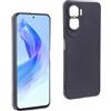 REY Cover in Gel TPU Nera per Honor 90 Lite 5G, Ultra Sottile 0,33 mm, Morbido Flessibile, Custodia Silicone