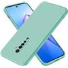 EASSGU Custodia per OPPO Reno2 (6.5 Inches), Cover Morbida in Silicone TPU - Ciano chiaro