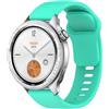 GIOPUEY 22mm Cinturini Compatibile con Xiaomi Watch S4/S3/S2/S1 Active/Watch 2/2 PRO, Morbido Silicone Cinturino [Resistente all'Usura] [Traspirante] - Teal Green