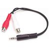 StarTech MUMFRCA, Cavo Audio Stereo, 15 cm - 3.5 mm Maschio a 2 Femmina RCA
