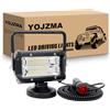 YOJZMA 5 pollici 72W Faro da lavoro a LED con base magnetica, 12V 24V | Spina accendisigari 5m, maniglia portatile, impermeabile IP67, 12V/24V, faro di profondità per fuoristrada 4x4/SUV/ATV/UTV