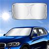Jodsen Parasole per Parabrezza Auto,Parasole per Auto,Parasole con Blocco Visiera Pieghevole per Parabrezza Anteriore,Contro i Raggi UV Protezione dalla Polvere,Manterrà la Tua Auto più Fresca,150x70cm