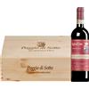 Poggio di Sotto | Toscana Brunello di Montalcino 30° Vendemmia DOCG 2021 (BIO) 3 bottiglie in cassetta di legno 2,25 l