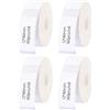 Wafuesh 4 rotoli di nastro etichettatrice termica autoadesiva, 12 x 40 mm, 160 etichette per rotolo, compatibili con etichettatrici P15/P12/P11/D30/D32/D35/Q30, per ufficio, cucina e fai da te