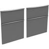 evineo ineo4 frontale scomparto estraibile per mobile 120 cm, per sistema di estrazione Hettich, con 4 scomparti estraibili, per maniglie a profilo, BL000386, ineo4 antracite opaco [Mobili da Bagno > Ricambi per Mobili da Bagno]