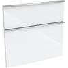 evineo ineo4 frontale scomparto estraibile per mobile 80 cm, per sistema di estrazione Hettich, con 2 scomparti estraibili, per maniglie a profilo, BL000453, ineo4 bianco finitura a specchio [Mobili da Bagno > Ricambi per Mobili da Bagno]
