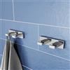 Viverso x evolution doppio gancio portasciugamani, VS4001CR, x evolution cromo [Accessori Bagno > Portasciugamani]