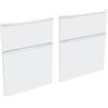 evineo ineo4 frontale scomparto estraibile per mobile 120 cm, per sistema di estrazione Hettich, con 4 scomparti estraibili, per maniglie a profilo, BL000955, ineo4 bianco opaco [Mobili da Bagno > Ricambi per Mobili da Bagno]