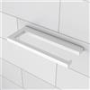 Viverso x add anello portasciugamani La: 190 A: 14 P: 80 mm, VA4200MW, x add bianco opaco [Accessori Bagno > Portasciugamani]