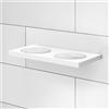 Viverso x add supporto a parete per dispenser per sapone, portasaponetta, bicchiere, mensola in silicone, VA1401MW, x add bianco opaco [Accessori Bagno > Accessori per Accessori Bagno]