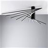 Luce Ambiente Design SHANGHAI lampada a parete/a soffitto LED, LED-SHANGHAI-PL9C NERO, SHANGHAI [Lampade per Interni > Lampade a Parete]