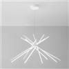 Luce Ambiente Design SHANGHAI lampada a sospensione 8 luci, LED, LED-SHANGHAI-S8 BCO, SHANGHAI [Lampade per Interni > Lampade a Sospensione]