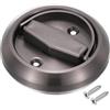 PATIKIL Maniglie per Porte Scorrevoli da Incasso Rotonda Maniglia per Porta Armadio Nascosto Rotondo in Acciaio Inossidabile 304 per Porte Cassetto, Grigio