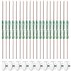 GUUZI 20pcs Interruttore Reed di Vetro 2 * 14mm Interruttore a Induzione Magnetica con 10pcs 2 * 6mm Magnetico(Collegamento Magnetico a Circuito Chiuso,Disconnessione Magnetica a Circuito Separato)
