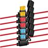 GUUZI 6pcs Portafusibili ATC/ATO 16AWG 32V/20A con Fusibile Medio per Auto, Camion, Automotive, Nautica, Industria e Camper