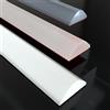 cuysfead 100 cm T Forma Bianco Barriera Doccia Silicone,Soglia Doccia Barramento Acqua Autoadesiva,Barra Anti Trabocco Doccia Italiana, Guarnizione Barriera Porta Doccia Pieghevole e Sistema Di Ritenzione